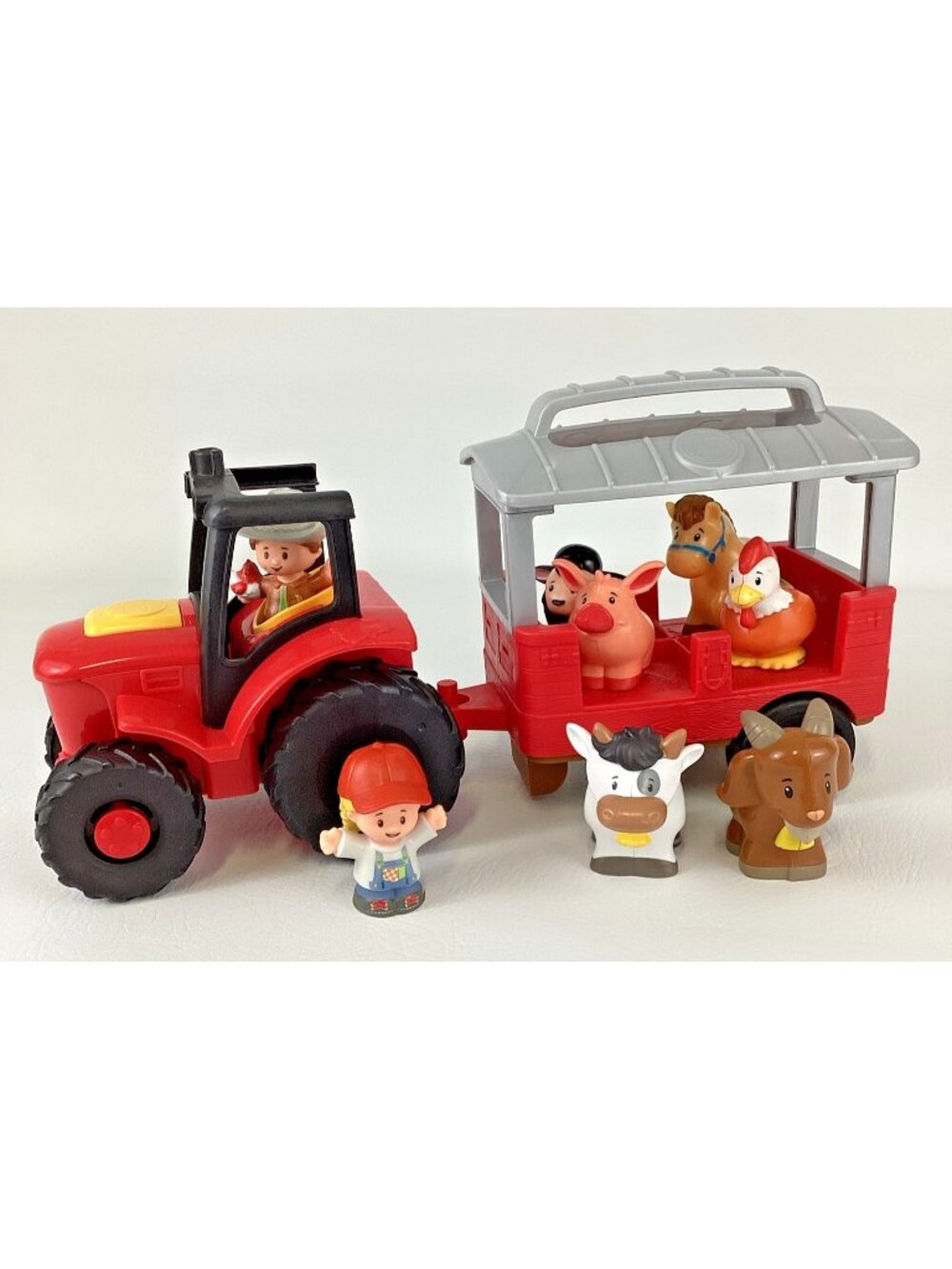 Fisher Price Little People Caring For Animals Tractor w Sounds Complete Set 2019